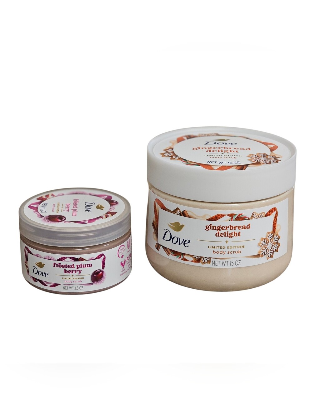 Dove Gingerbread Delight Limited Edition Body Scrub & Frosted Plum Berry